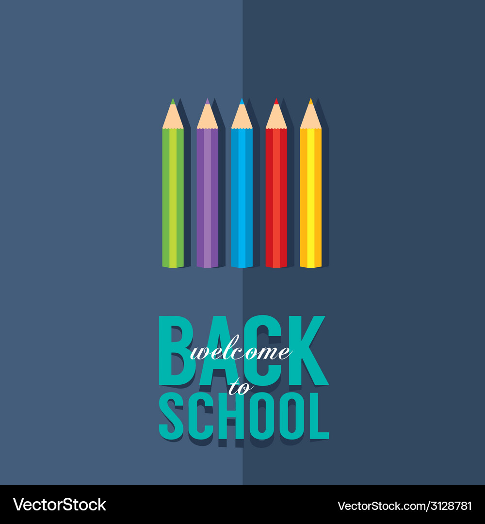 Back to school concept Royalty Free Vector Image
