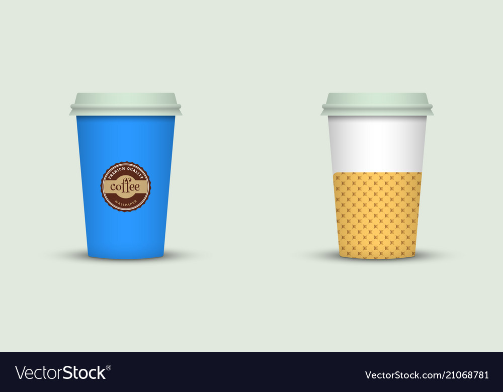 Coffee cup to go creative template