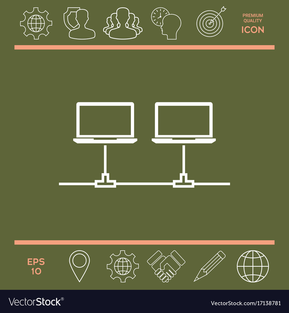 Computer network icon