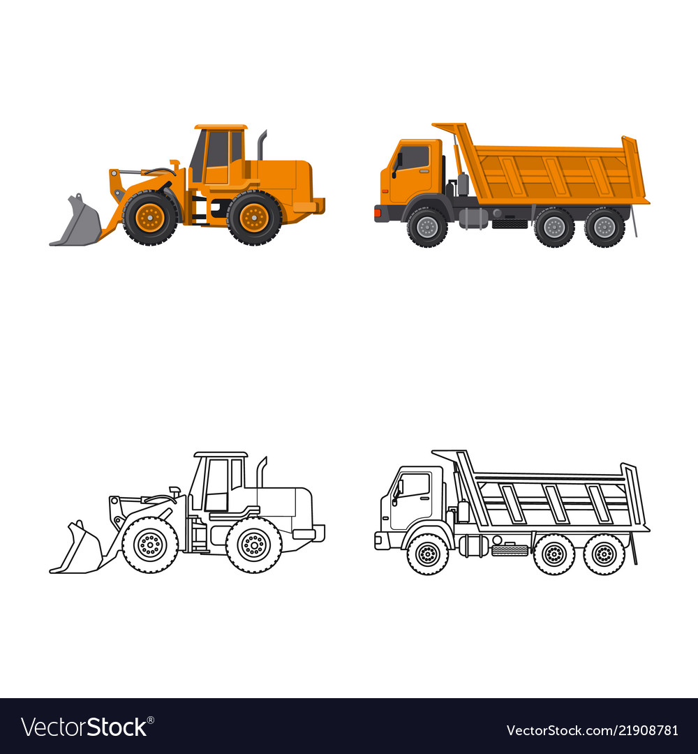 Isolated object of build and construction symbol vector image Isolated object of build and construction symbol
