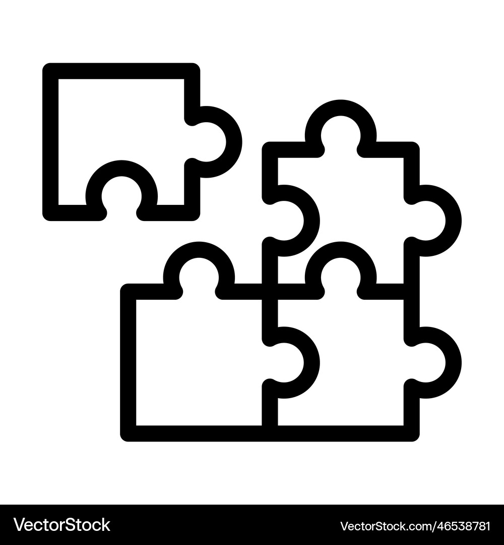 Reasoning skills thick line icon for personal Vector Image