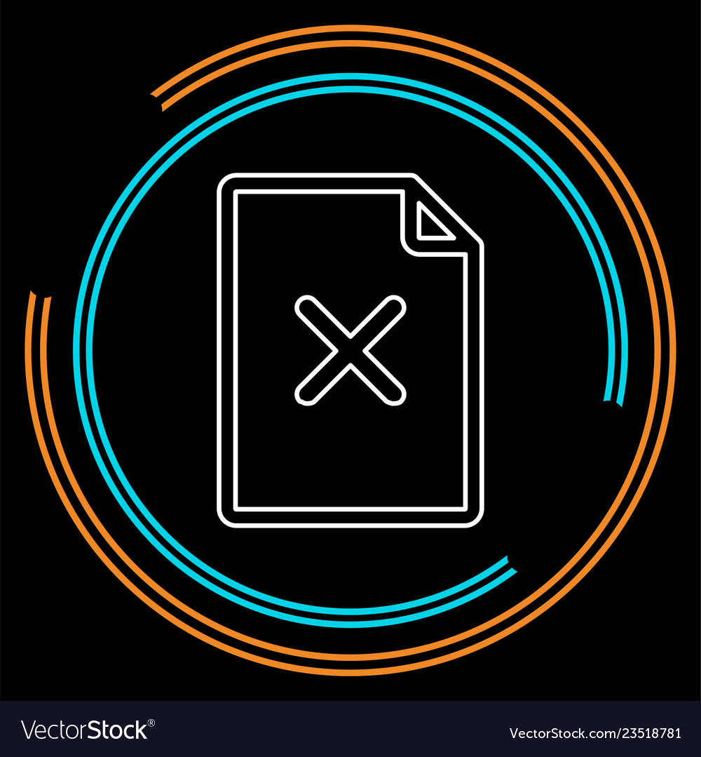 Remove document icon