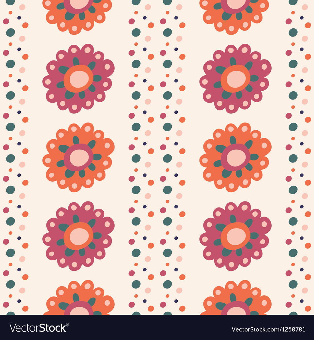 Seamless pattern with flowers