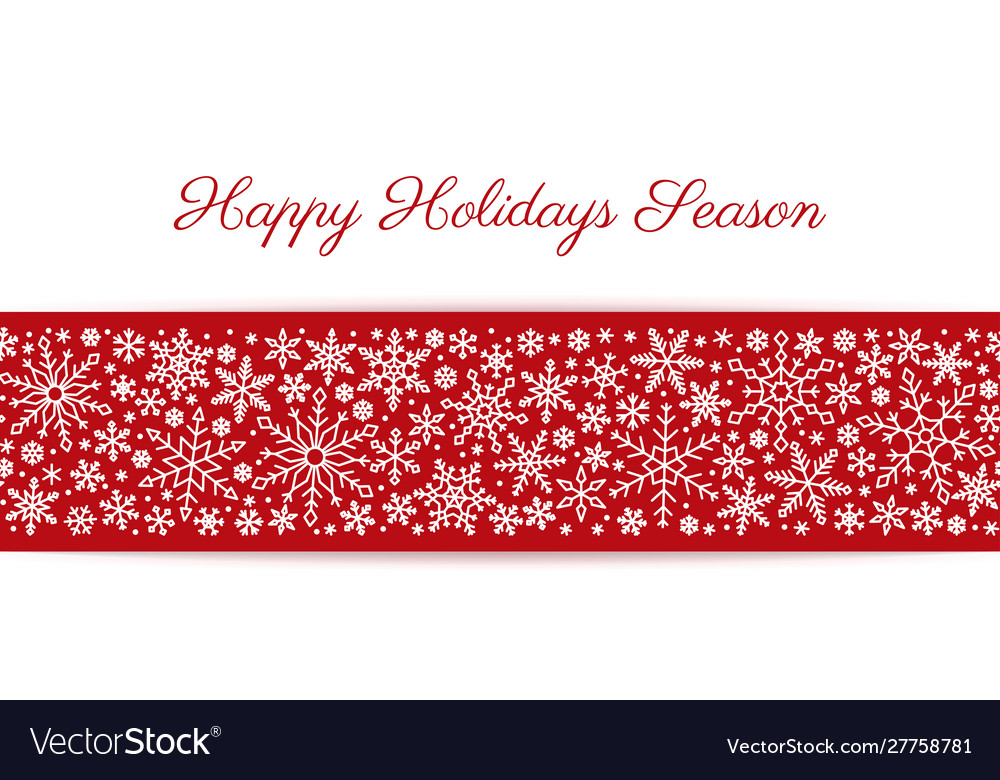 Snowflake Winter Border Pattern