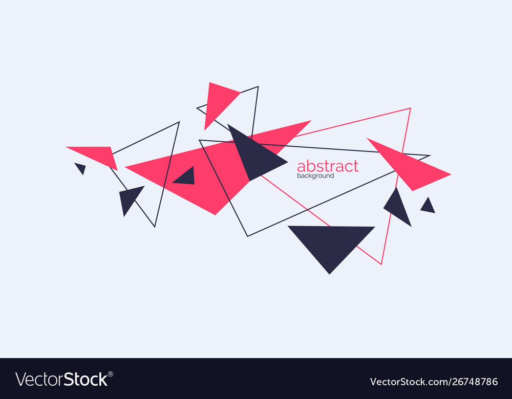 Abstract geometric background with triangles