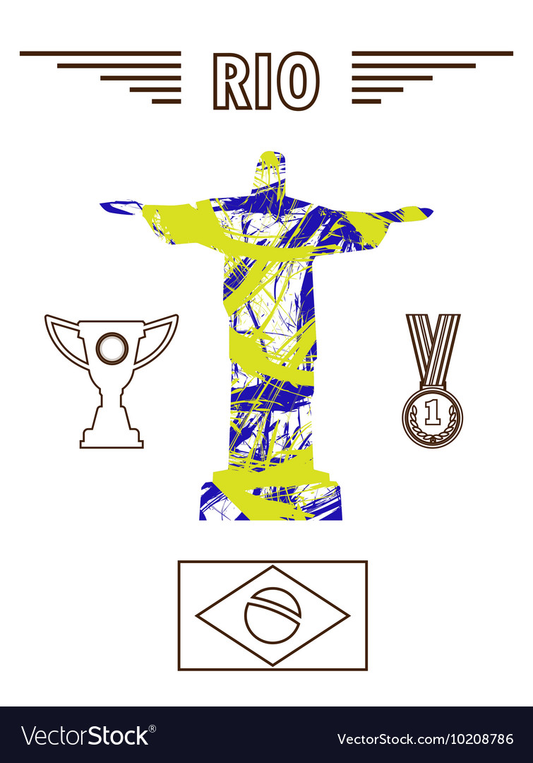 abstract medal and rio