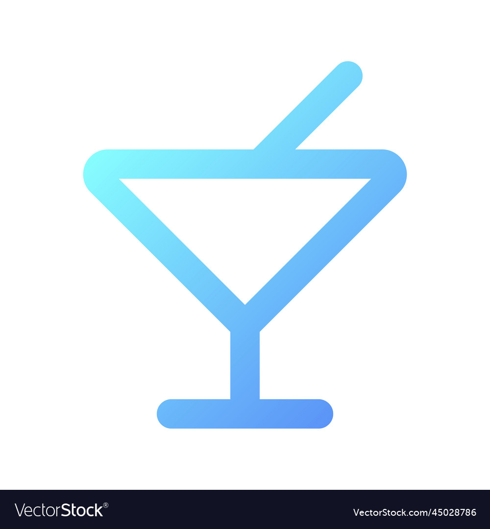 Bar pixel perfect gradient linear ui icon Vector Image Bar pixel perfect gradient linear ui icon