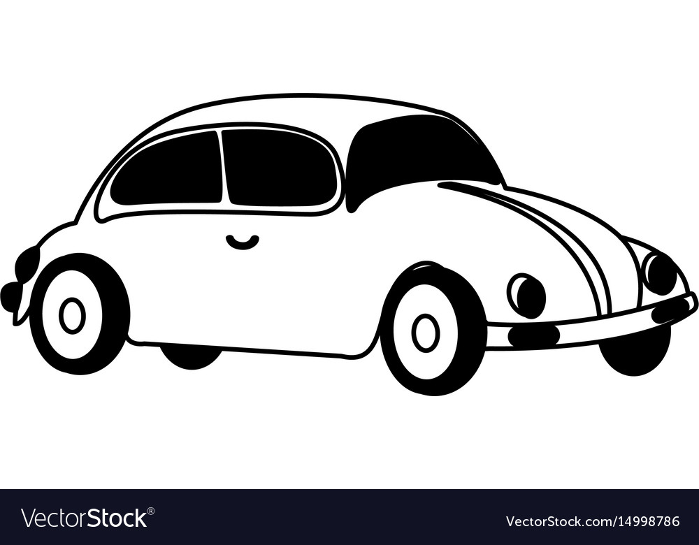 Car beetle isolated icon