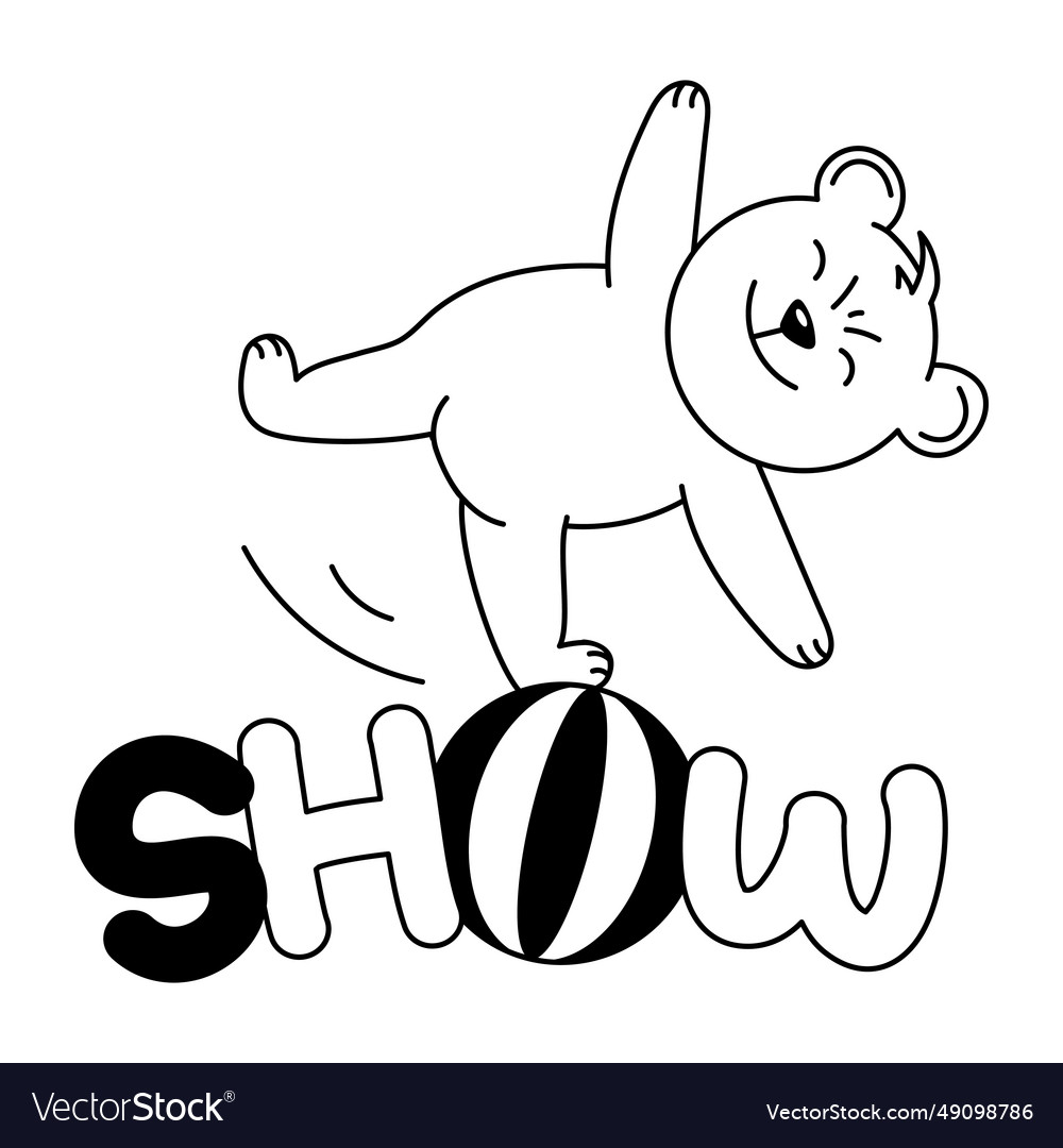 Circus show Royalty Free Vector Image - VectorStock