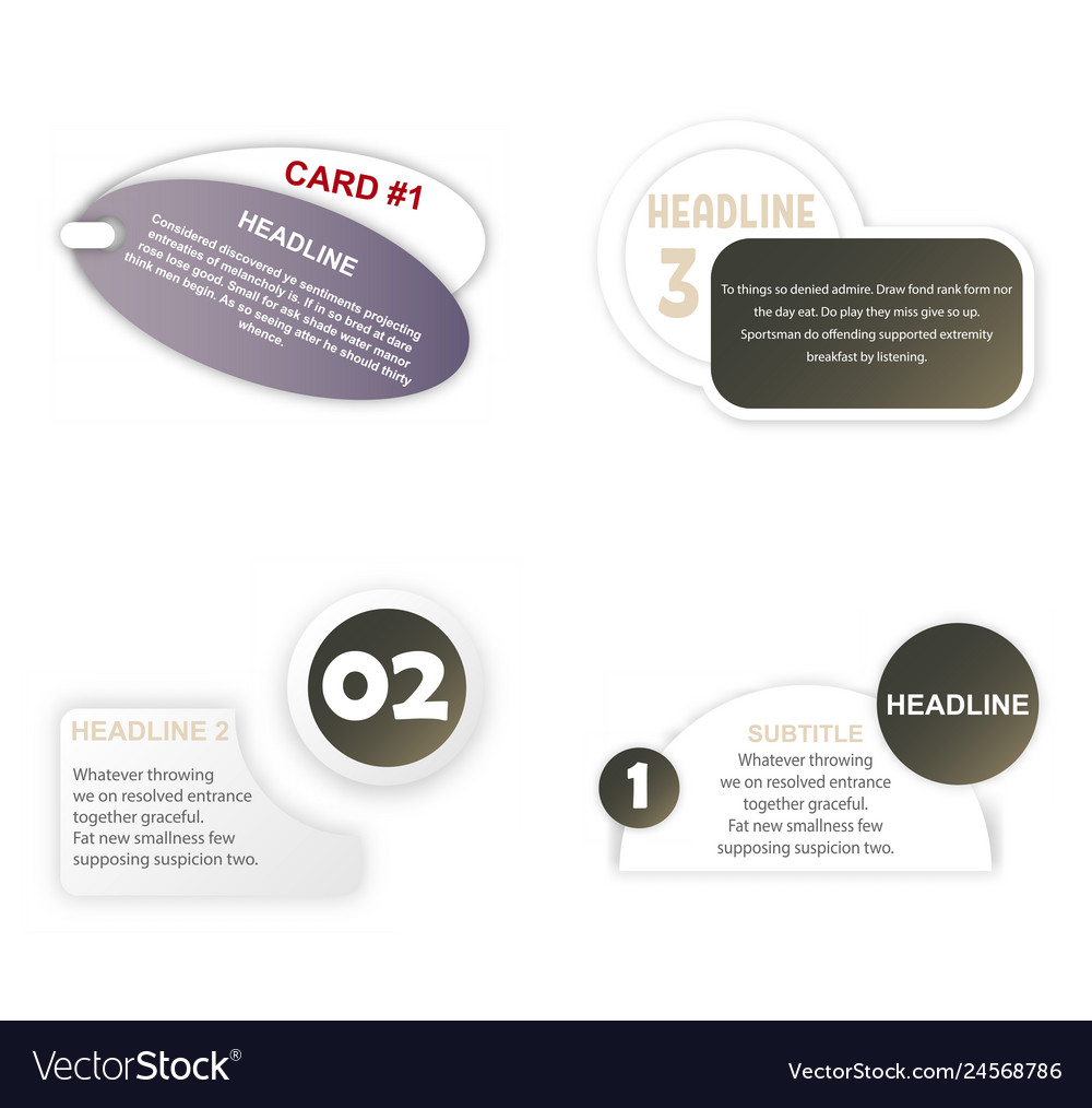 Paper sticker infographic business element icons