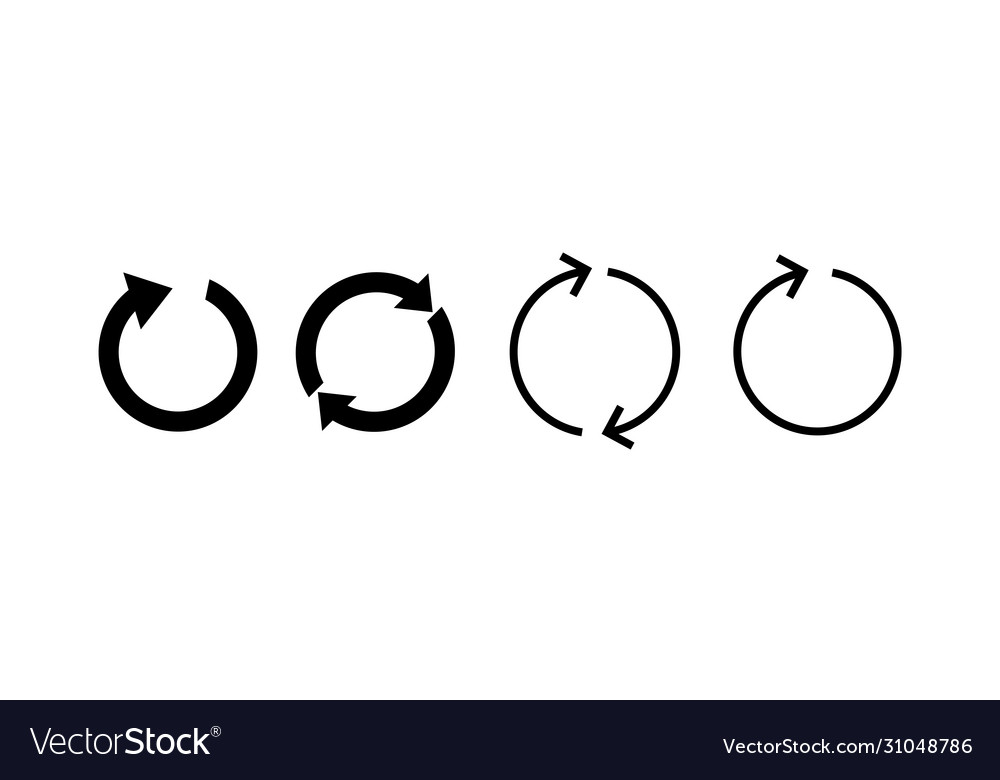 Pfeile einfache Linien Kurvenzeichen isoliert vector image Pfeile einfache Linien Kurvenzeichen isoliert