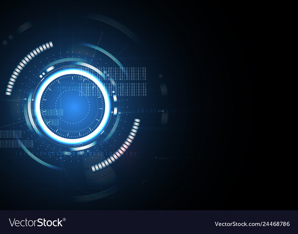 Technological interface system abstract background