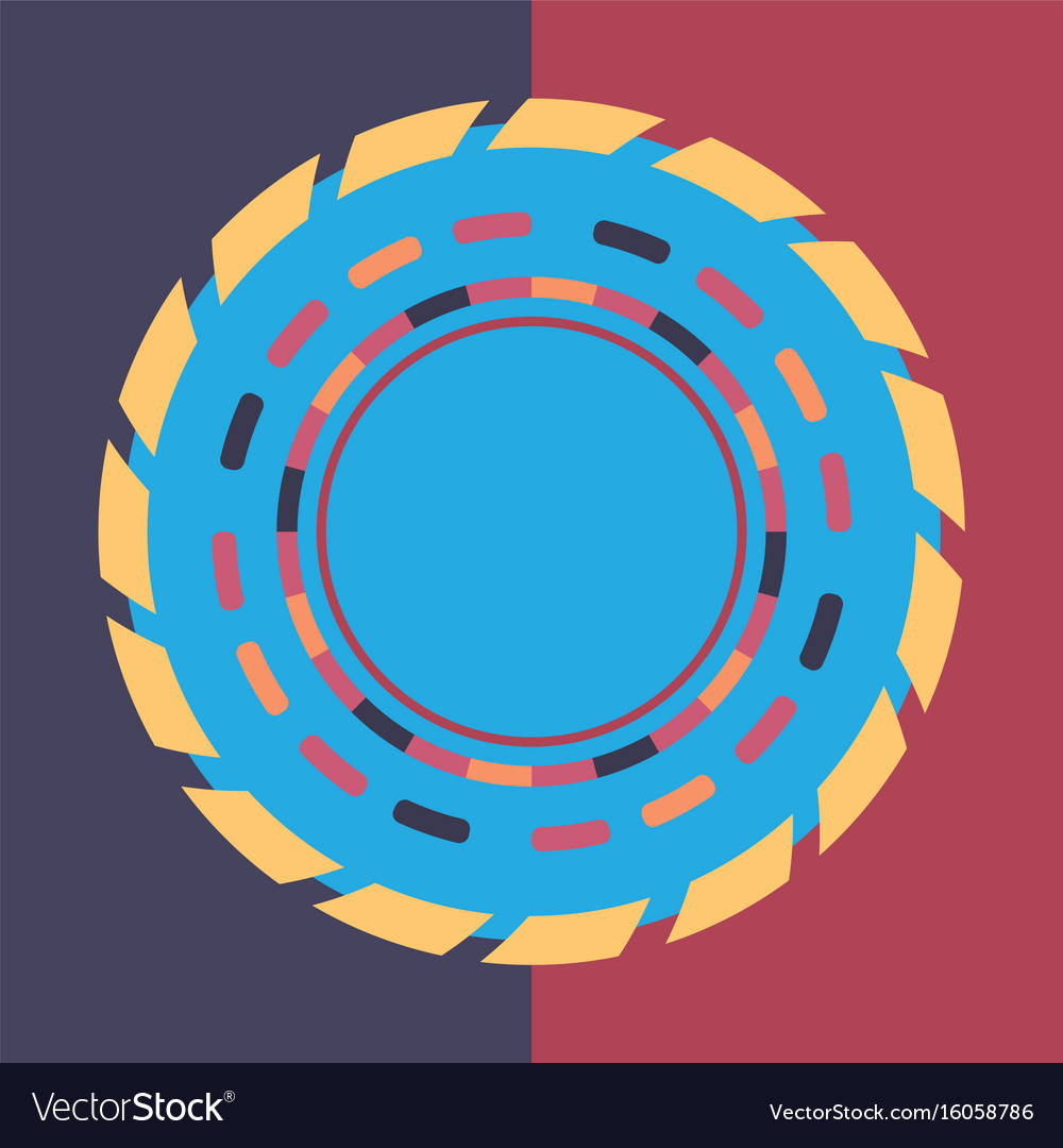 Technology colorful round background abstract