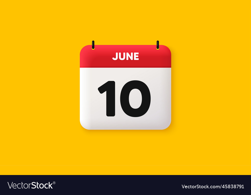 10th day of the month icon event schedule date