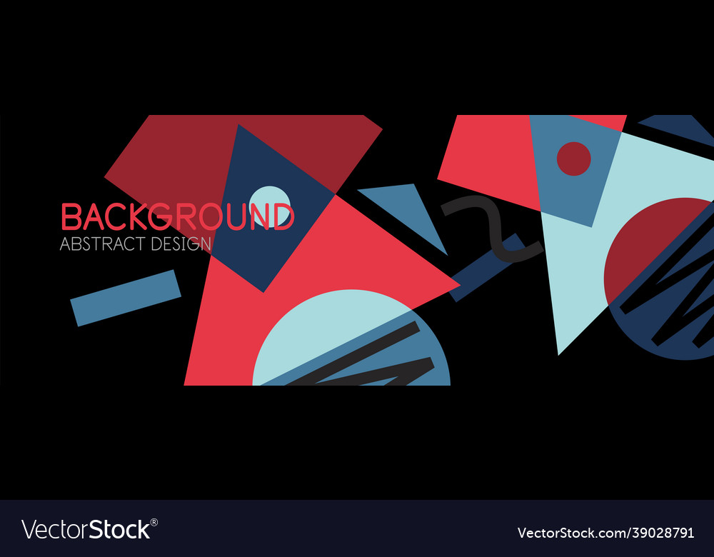 Abstract background with blocks lines geometric vector image Abstract background with blocks lines geometric