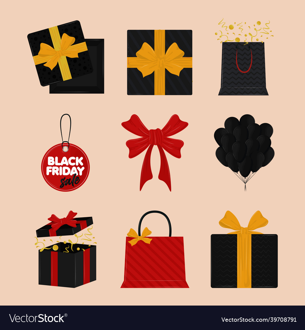 Black friday icons