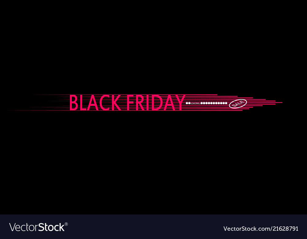 Black friday speed icon and loading bar Vector Image Black friday speed icon and loading bar