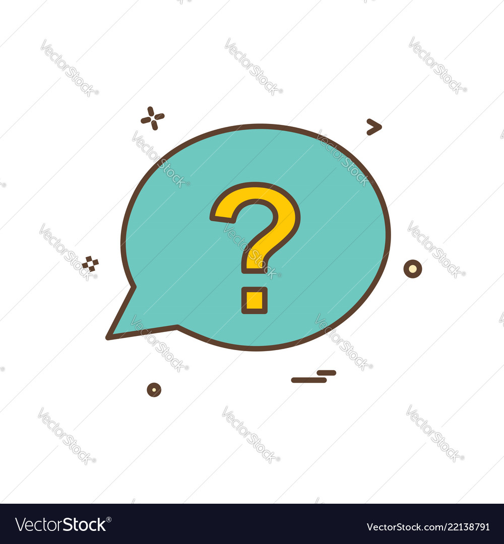 Chat question sms icon design