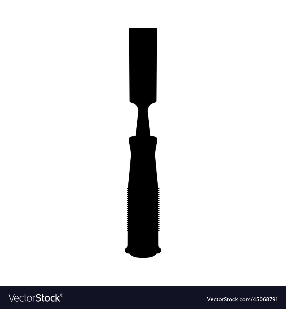 Chisel black and white icon design element