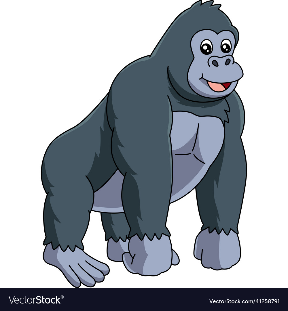 Gorilla cartoon clipart Royalty Free Vector Image