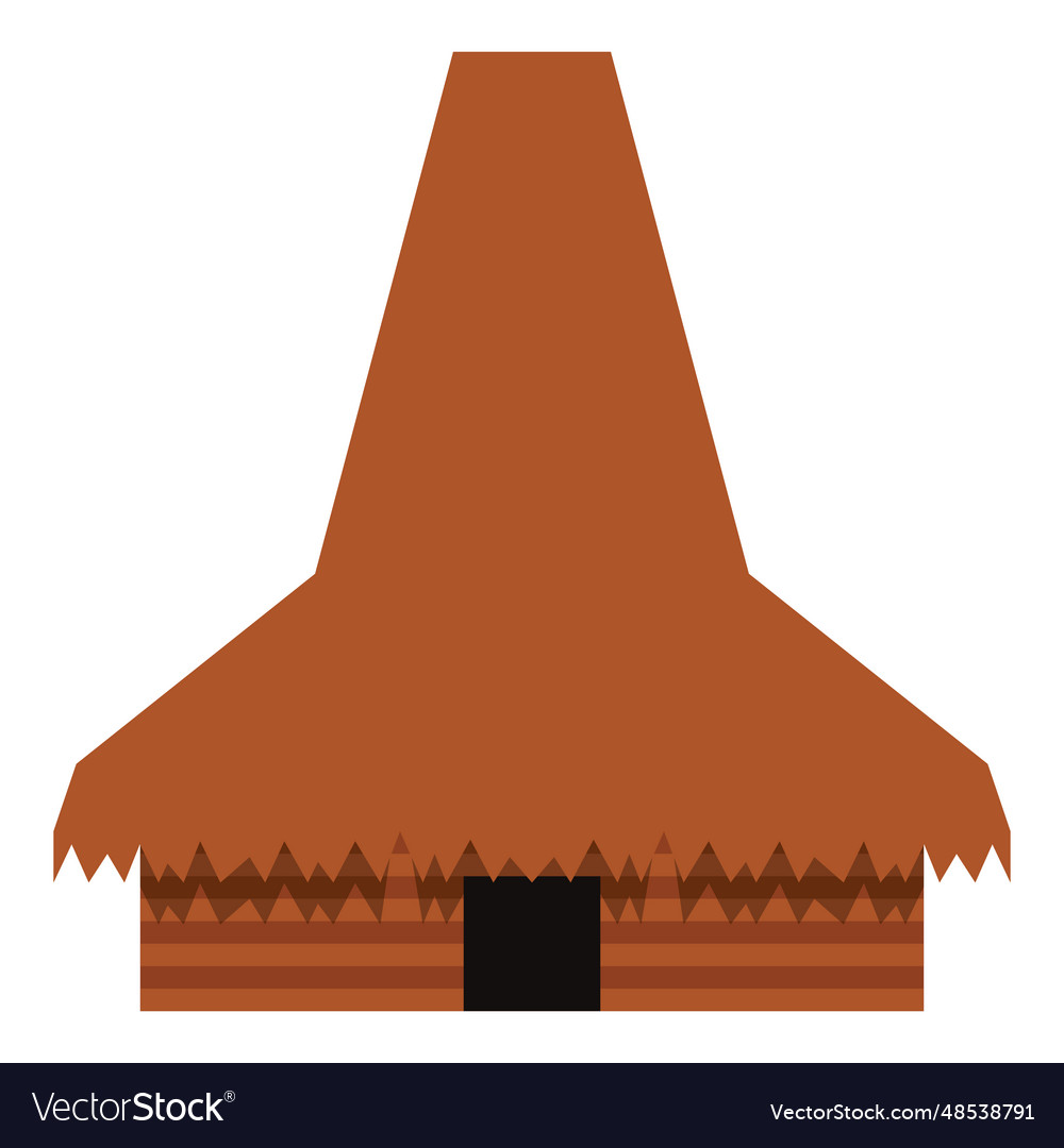 Rumah adat musalaki ntt traditional house Vector Image