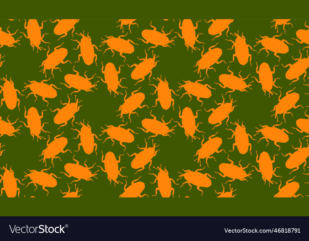 Seamless pattern with weevil bugs endless