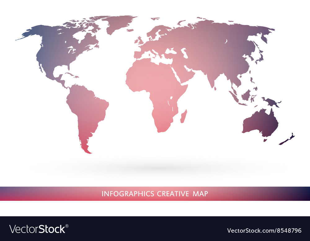 Abstract creative concept map of the world