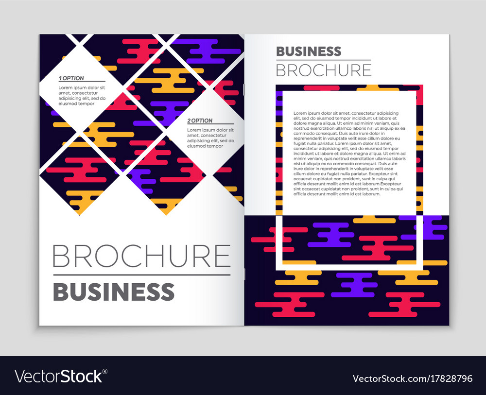 Abstract layout background set for art