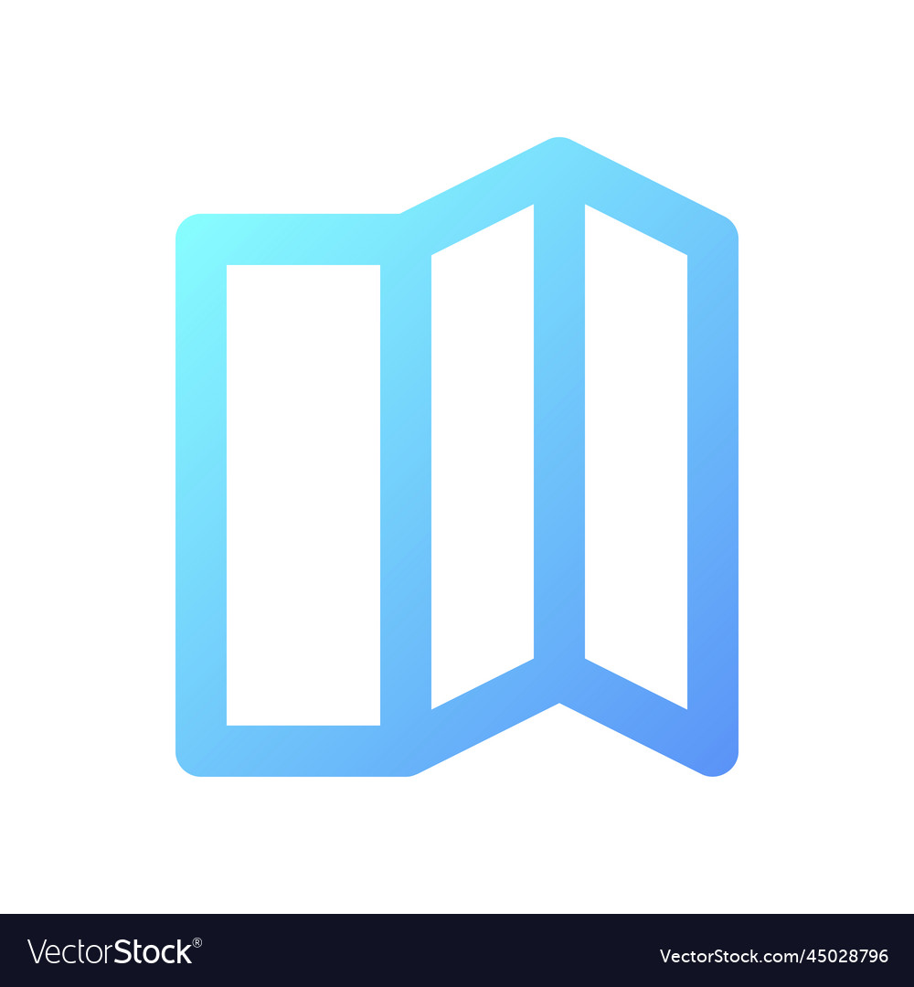 Brochure pixel perfect gradient linear ui icon Vector Image Brochure pixel perfect gradient linear ui icon