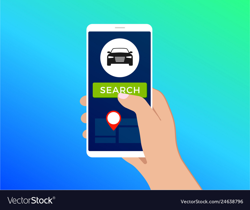 Carsharing carpooling service concept Royalty Free Vector