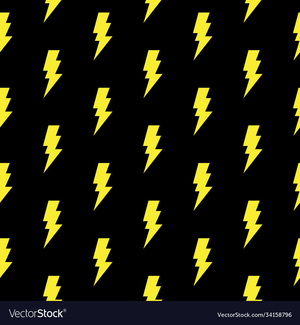Lightning Bolt Seamless Pattern