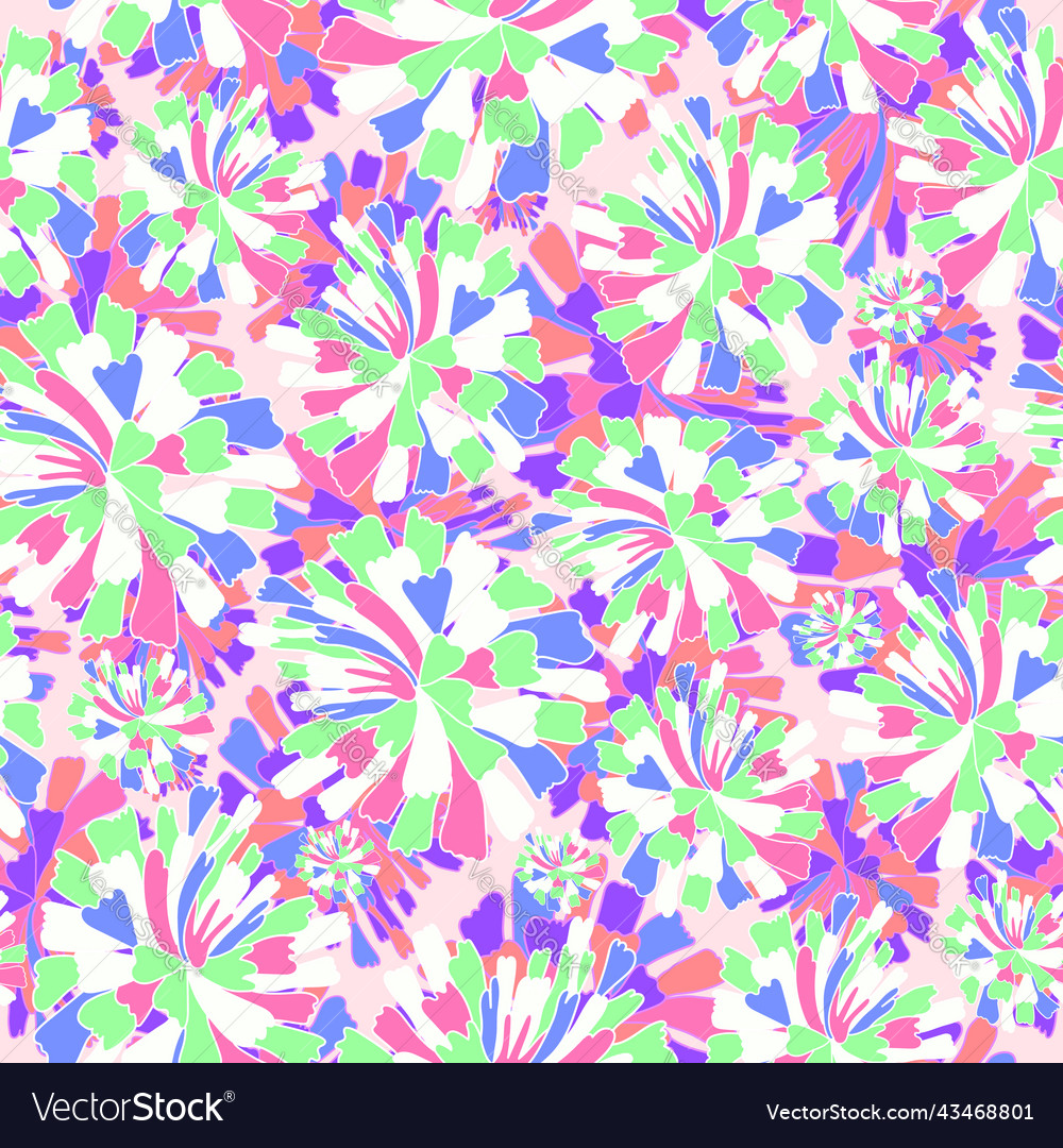 Abstract floral pastel shade seamless pattern