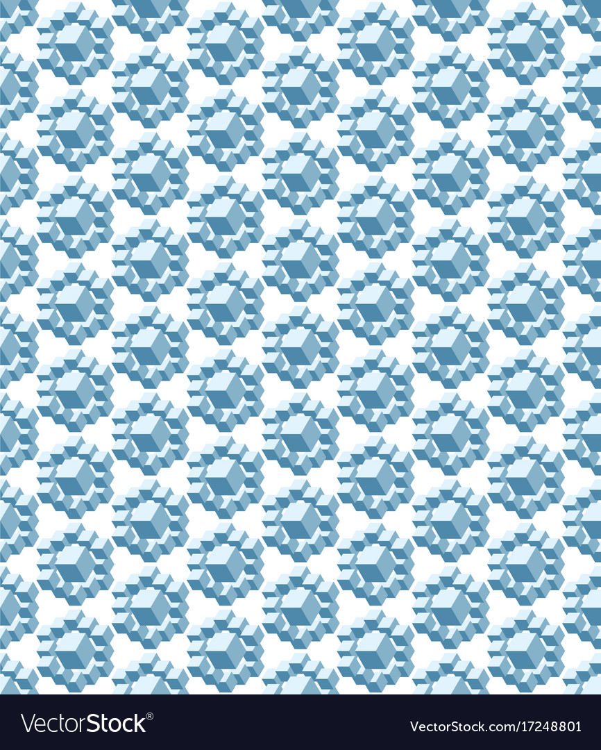 Abstract hexagon isometry pattern