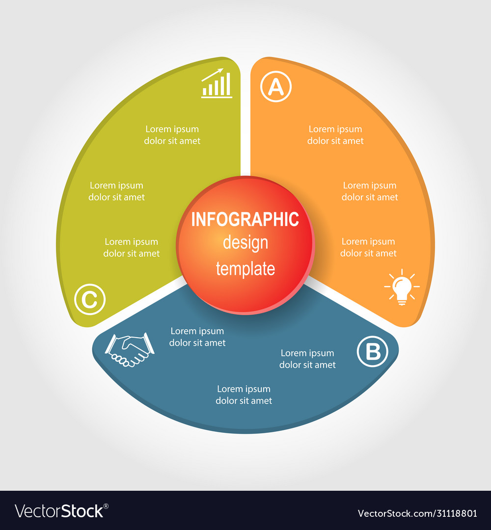 Infographic template for use in a workflow vector image Infographic template for use in a workflow
