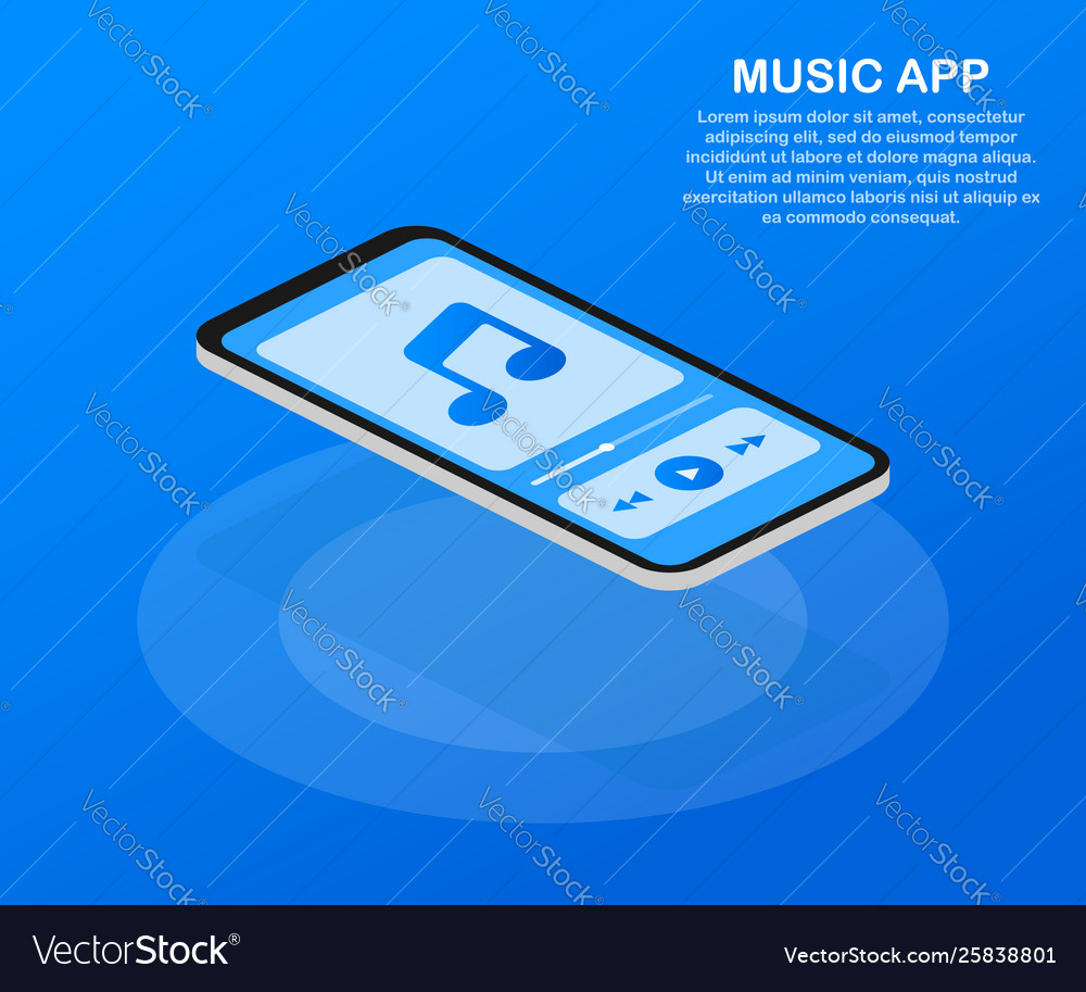 Mobile application interface music player