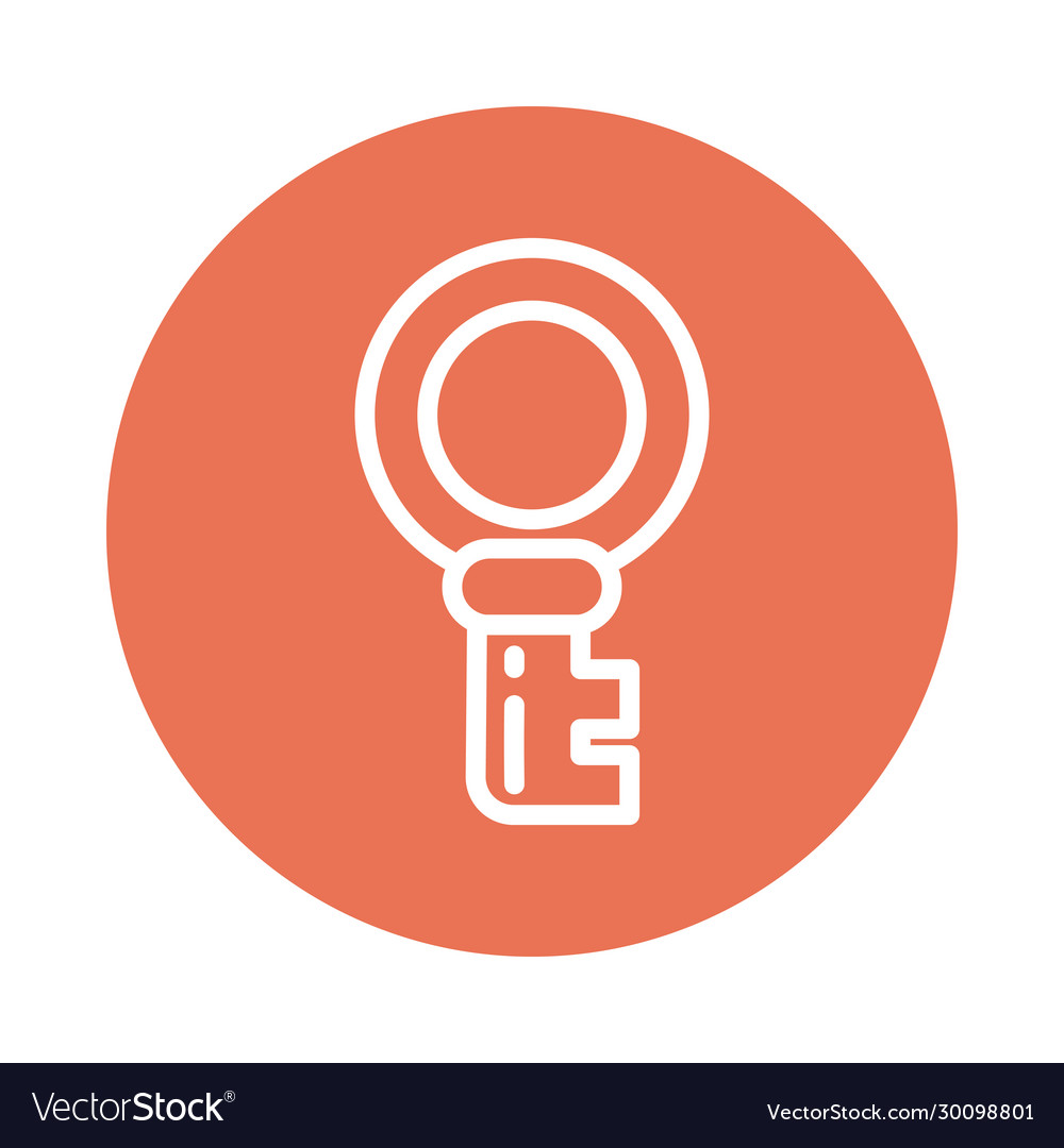 Nice key block and flat style icon