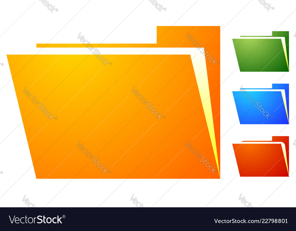 Open folder with document file graphic