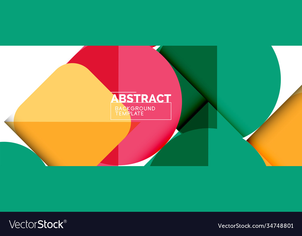 Simple circles and triangles abstract background Vector Image Simple circles and triangles abstract background