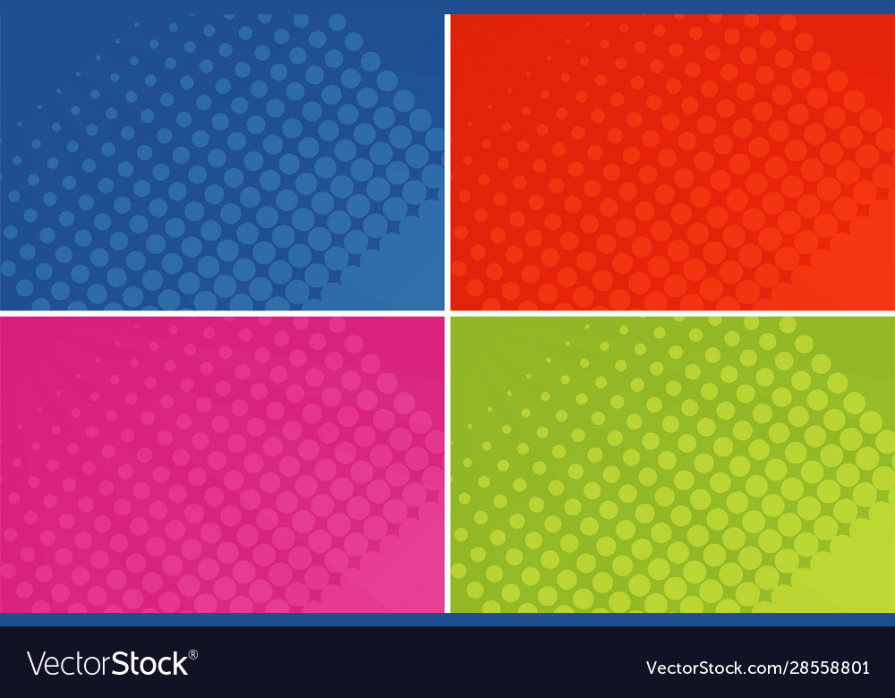 Wall template with dots on different color vector image Wall template with dots on different color