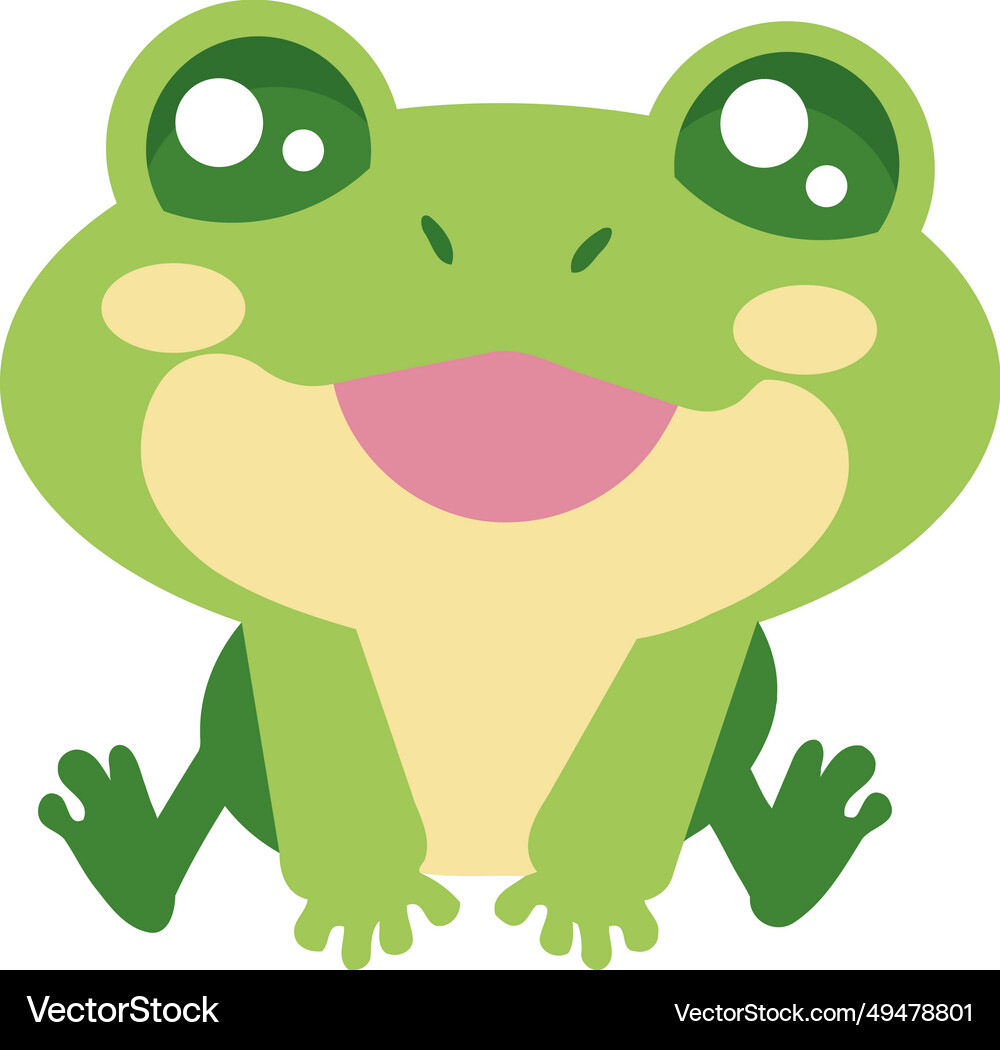 Young frog creature Royalty Free Vector Image - VectorStock