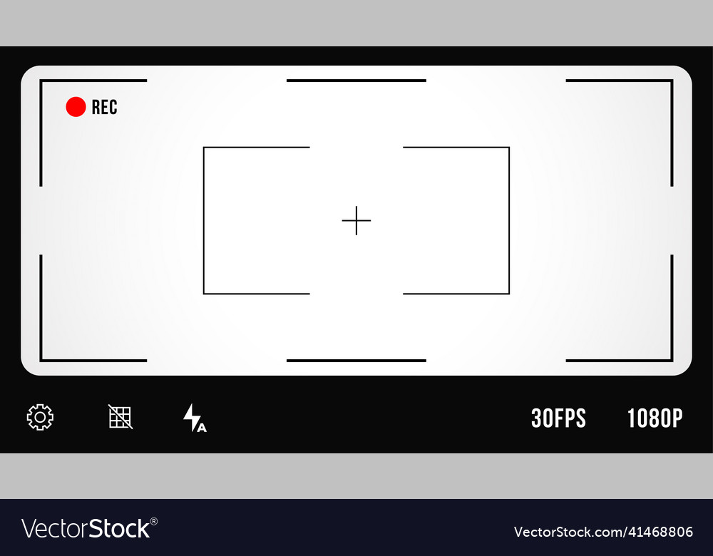 Camera view finder display frame