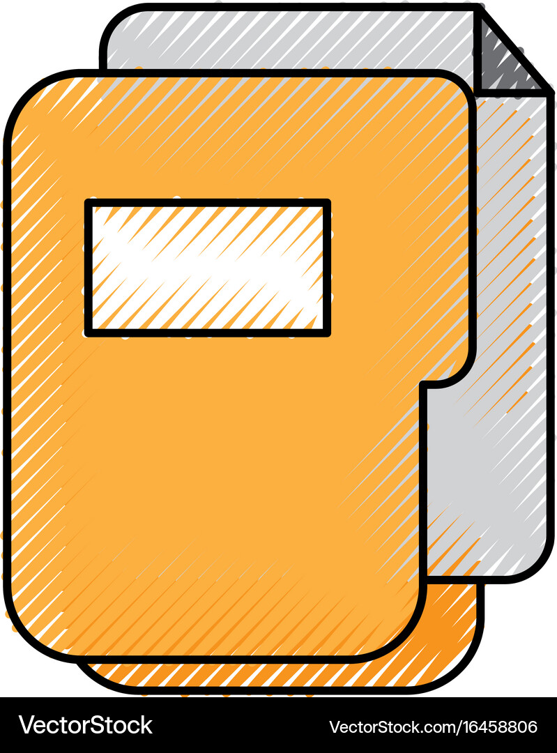 Folder document isolated icon Royalty Free Vector Image