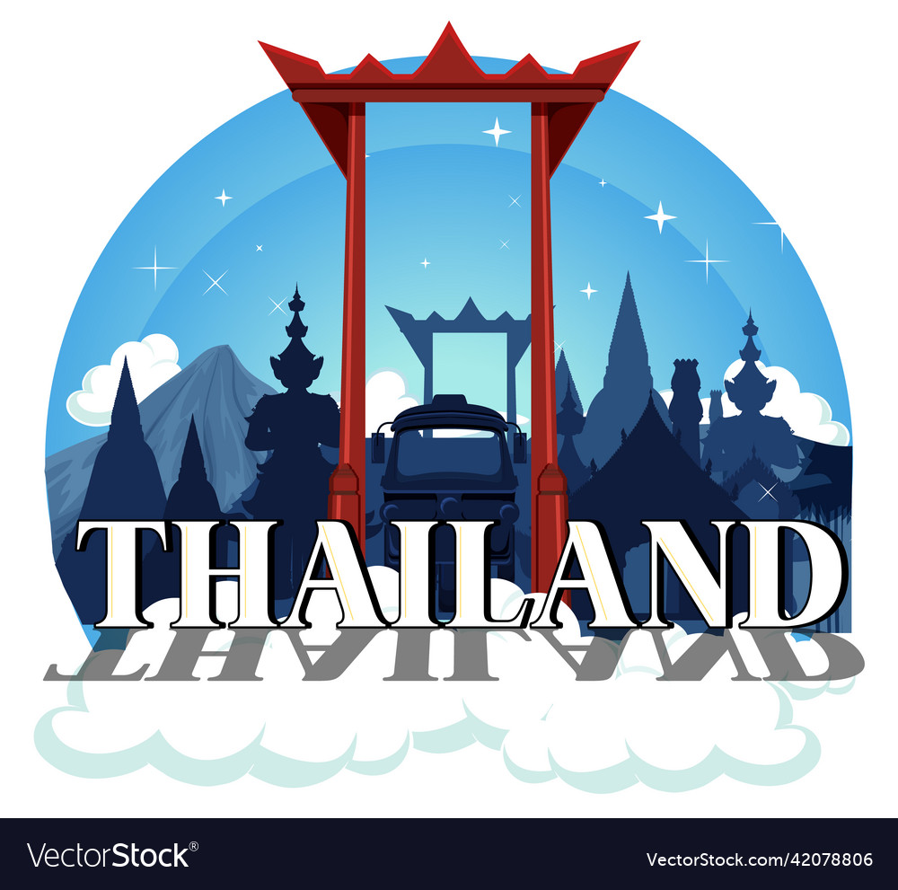 Giant swing thailand attraction and landscape icon