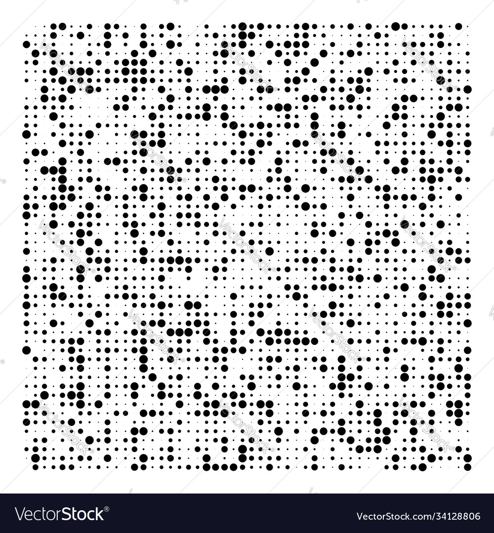 Halftone dots dotted pattern pointillist vector image Halftone dots dotted pattern pointillist