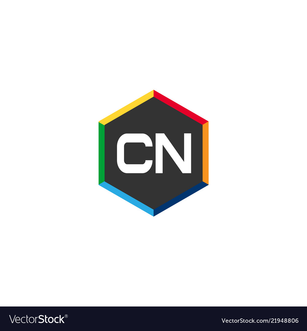 Initial letter cn logo template design