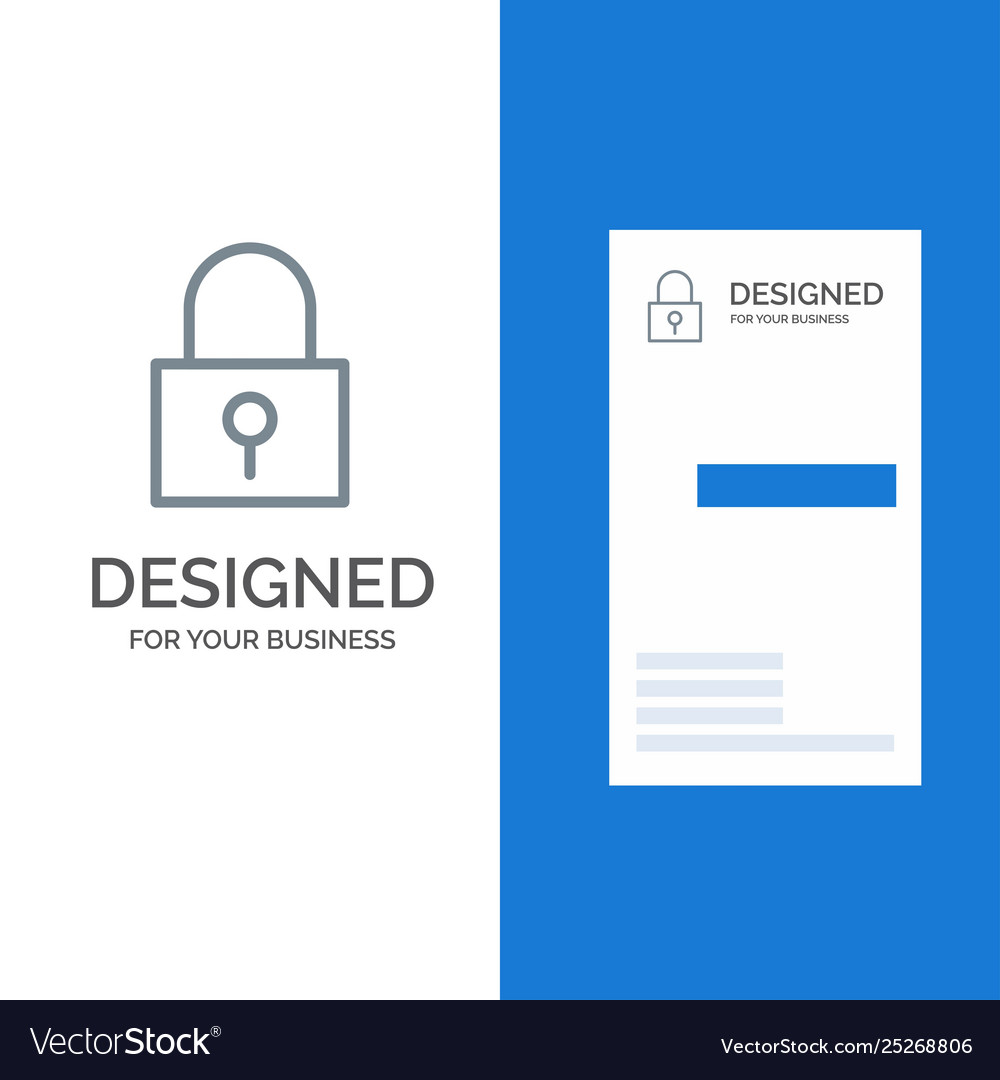 Lock password secure grey vector image Lock password secure grey