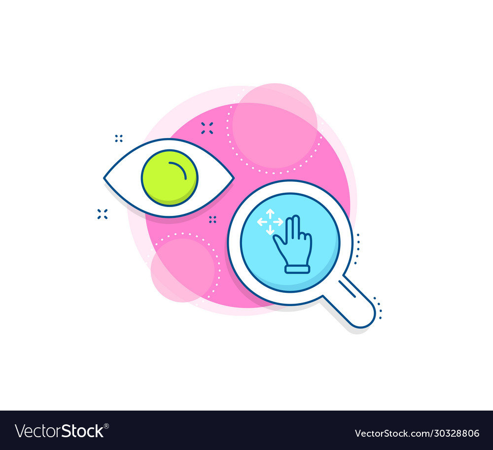 Move gesture line icon slide arrow sign swipe