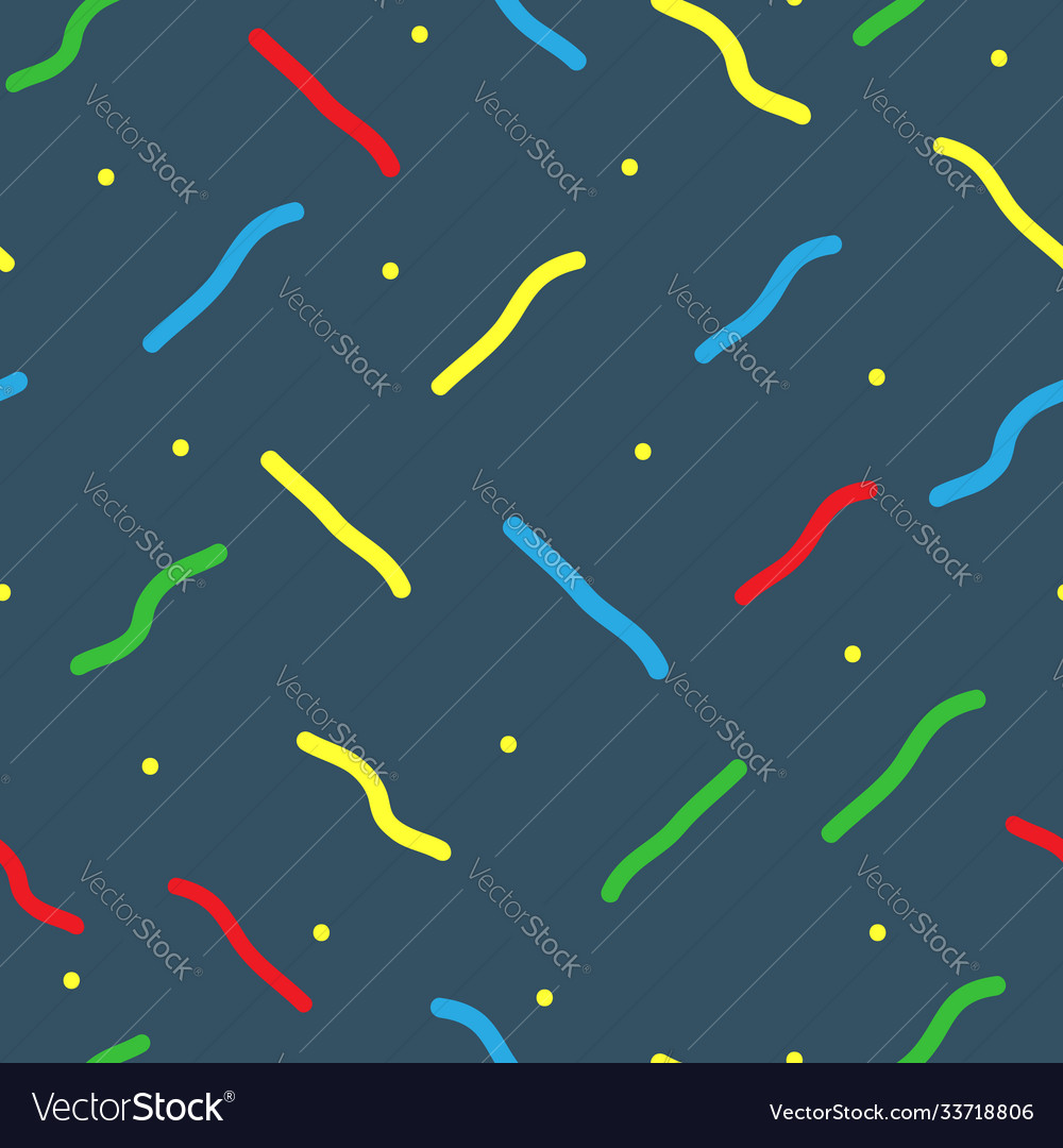 Repeated round dots and curves short lines drawn vector image Repeated round dots and curves short lines drawn