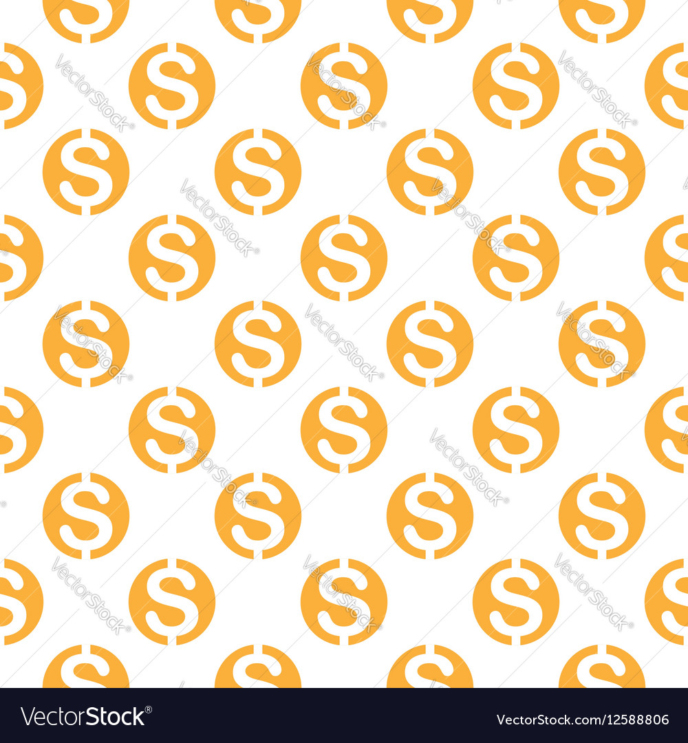 Seamless pattern with dollar sign repeating