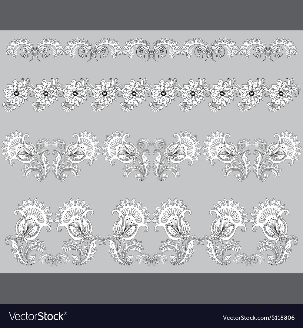 Set von Paterrands für Design